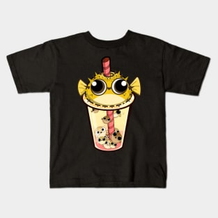 Blowba Tea (Blowfish Boba) Kids T-Shirt